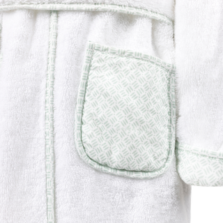 The Classic Robe - Aqua Geo